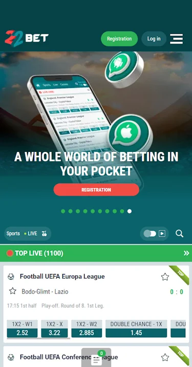 22Bet Casino Online